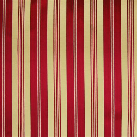 Fire Red Stripe Woven Upholstery Fabric by the yard G5708 - KOVI Fabrics