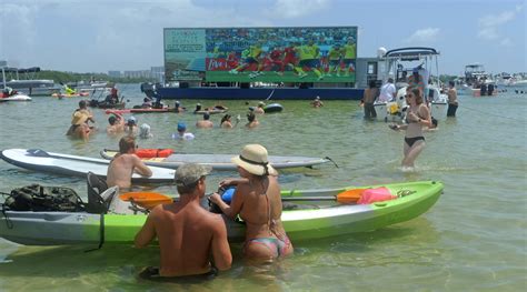 World Cup fans make a big splash at Haulover Sandbar | Photos - southflorida.com