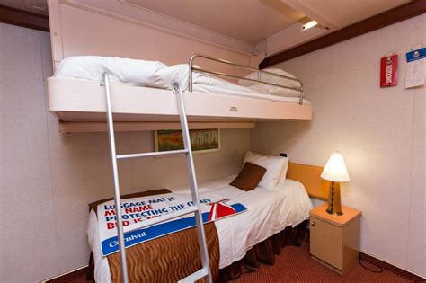 Interior Cabin with Bunk Beds on Carnival Dream Cruise Ship - Cruise Critic