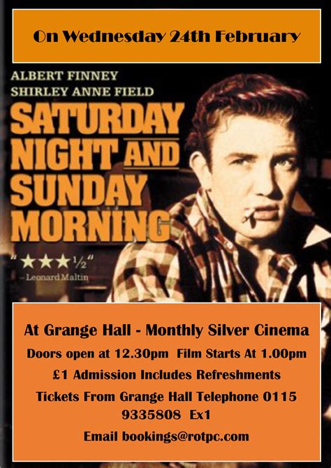 Saturday Night, Sunday Morning – The Grange and Grange Hall – Radcliffe ...