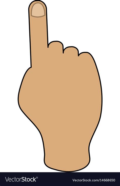 Hand Pointing Cartoon Image