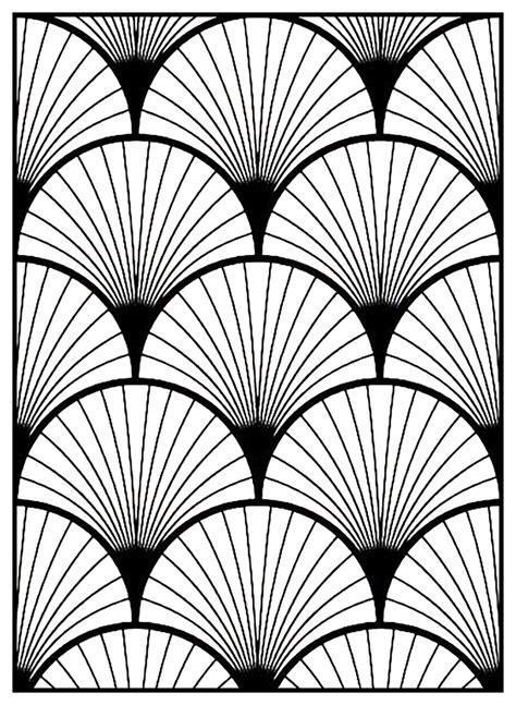 "Art deco" - Coloring pages for adults : coloring-adult-geometric-patterns-art-deco-3