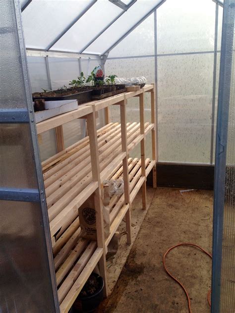 diy greenhouse and shelves - Nadkayy