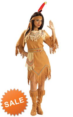 Adult Native American Indian Women Costume Dresses for Sale | Discount Indian Pilgrim Costumes