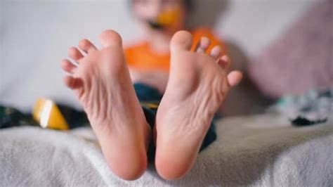 Close-up of children feet on the bed. — Stock Video © Viktor_Lom ...