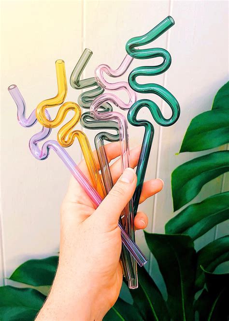 Glass Crazy Straw Drinking Straws Krazy Straw | Etsy