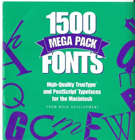 1500 Mega Pack Fonts (1995) : Nova Development : Free Download, Borrow, and Streaming : Internet ...