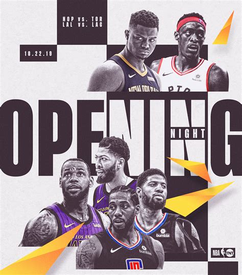 2019-20 NBA Schedule Release (NBA on TNT) on Behance