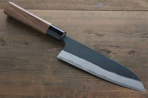 Yamamoto Blue Steel No.2 Kurouchi Santoku Japanese Chef Knife 165mm ...