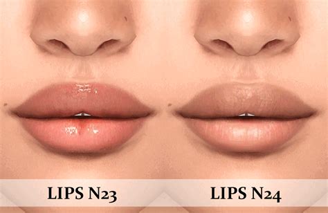 three different lip shapes are shown in this image