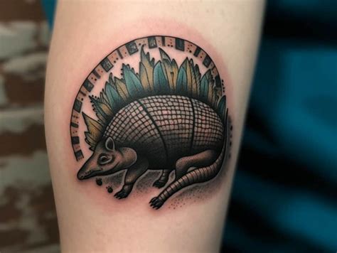 Armadillo Tattoo Meaning & Symbolism (Toughness)