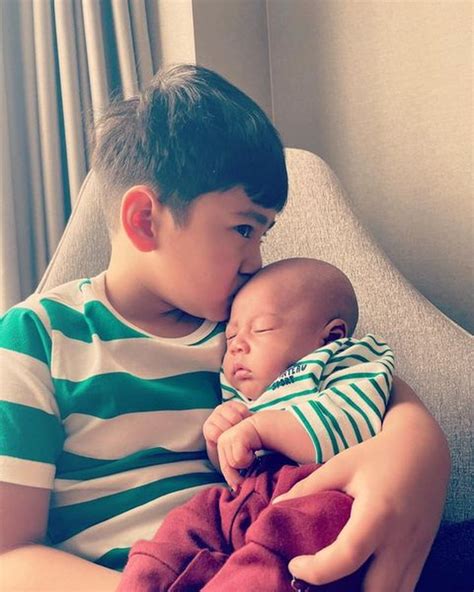 Dear Brother, Here's a Series of Photos of Rafathar Malik Ahmad Taking Care of Baby Rayyanza ...