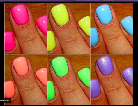 summer colors! Neon Nail Polish, Nail Polish Trends, Neon Nails, Nail ...