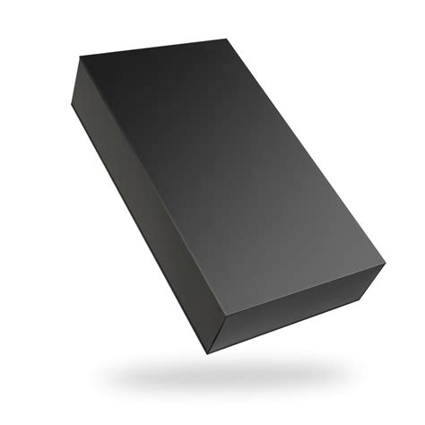 Black Rectangular Magnetic Box | Box, Rectangular, Box mockup