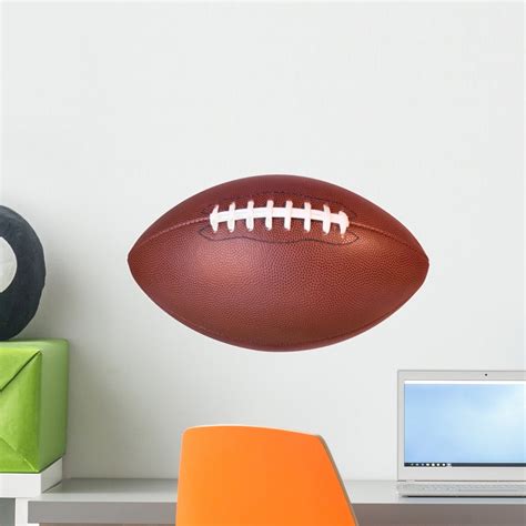 Football Wall Decal by Wallmonkeys Peel and Stick Graphic (18 in W x 11 ...