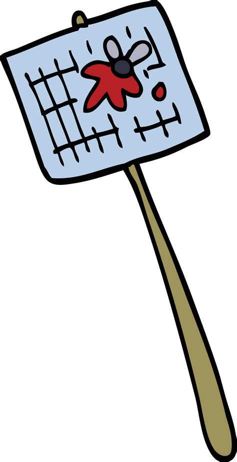 cartoon doodle fly swatter 12192279 Vector Art at Vecteezy