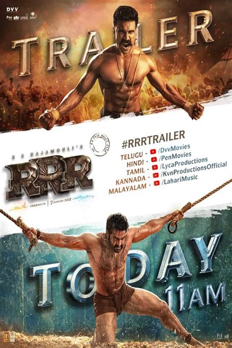 RRR Movie Trailer, Release date on 7th Jan, RRR Official Trailer Review