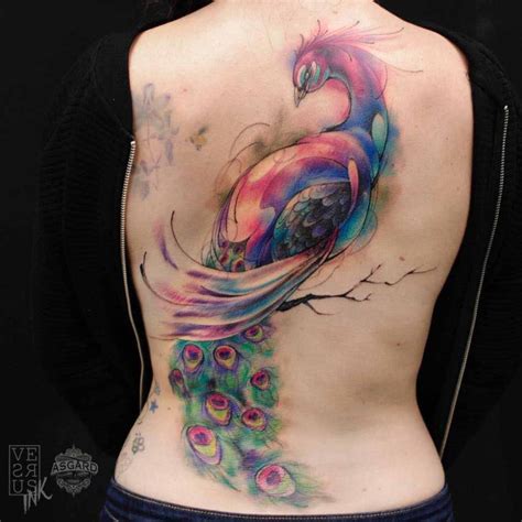 Watercolor Peacock Tattoo | Best Tattoo Ideas Gallery