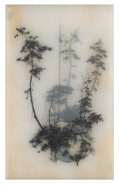 Drawing on layers of vellum - looks like trees in the mist @ Juxtapost.com | Encaustic art ...