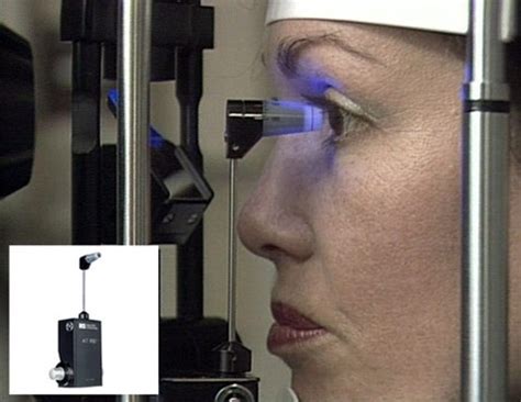 This is Goldmann Applanation Tonometry. It is used to measure eye ...