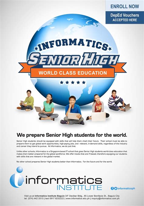 Informatics Now Offers World Class Senior High Education and Summer Program for Kids ~ Wazzup ...