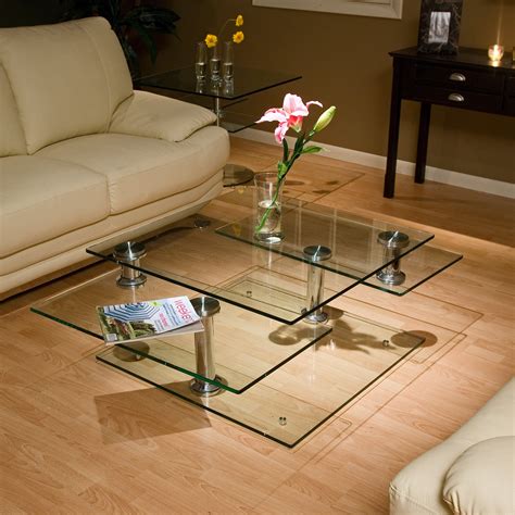 3 Way Motion Glass Square Coffee Table | Coffee table square, Coffee table expandable, Coffee table