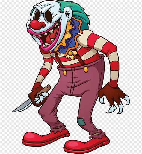 Joker Evil clown, Clown holding a dagger, vertebrate, fictional Character, funny png | PNGWing