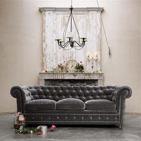 NEUTRAL HEAVEN - Interior Design and Mood Creation: Grey Velvet Upholstery