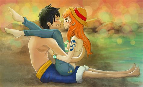 Luffy and Nami by effy7 on DeviantArt