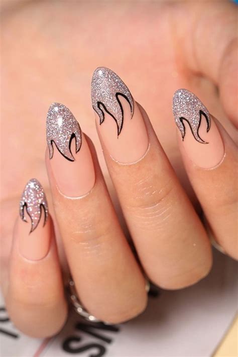 45 Elegant and Chic Almond Acrylic Nails for Summer Nails Designs 2021