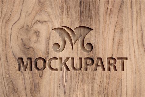 Wood Engraved Free Logo Mockup Psd Good Mockups - vrogue.co