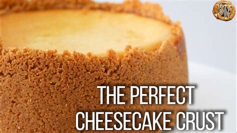 How to bake the perfect cheesecake crust - YouTube