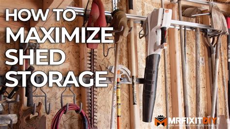 How to Maximize Shed Storage - YouTube