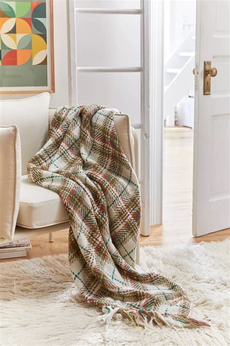 plaid throw blanket