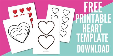 Adorable Free Heart Printable Templates Stencils - OriginalMOM