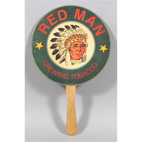 Red Man Chewing Tobacco advertising fan Red Man Tobacco, Advertising Fans, Cowboys And Indians ...