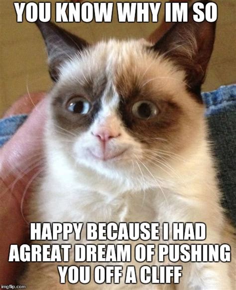 Grumpy Cat Happy Meme - Imgflip