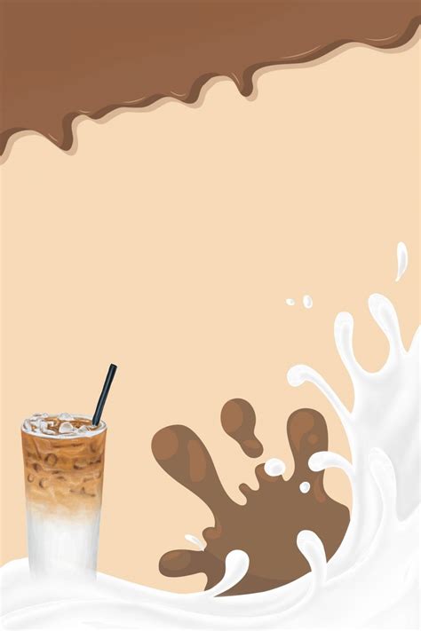 Milk Tea Gourmet Minimalist Background Wallpaper Image For Free Download - Pngtree | Tea ...