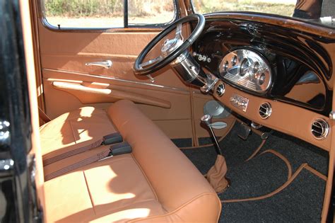 Upholstery. Custom leather interior 1934 Chevy sedan. By Brian Provine ...