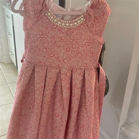 iris & ivy | Dresses | Iris And Ivy Pink Brocade Dress Size 6 | Poshmark