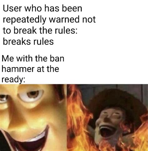 Ban hammer : r/ModMemes