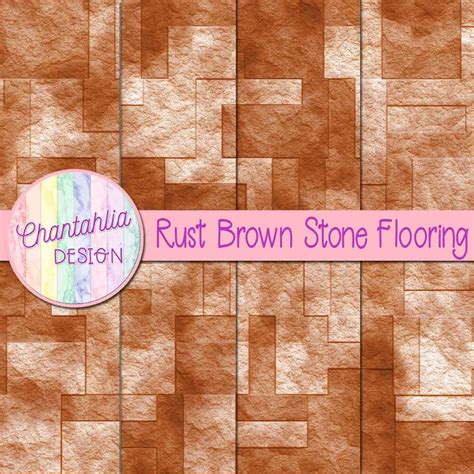 Free Digital Papers featuring Rust Brown Stone Flooring Designs