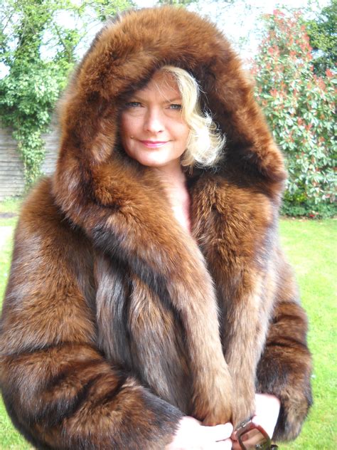 Stunning Full Length Sable Fur Coat with a huge fully Sable Fur Lined Hood. Magnificent! http ...