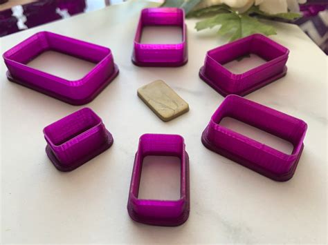 Rounded Rectangle Polymer Clay Cutters Jewelry Clay Cutter - Etsy