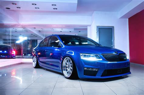 Custom Parts Giving Blue Skoda Octavia a Distinctive Appearance Laurin ...