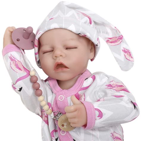 Buy Storks Delivery Reborn Baby Dolls with Silicone Pacifier and ing Onesies,17-inch Full Body ...