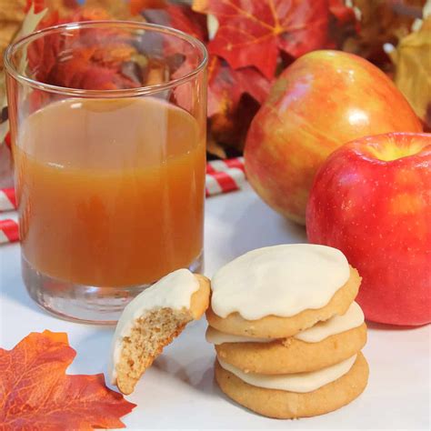 Apple Cider Cookies with Maple Frosting - 2 Cookin Mamas