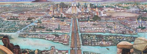 The capital city of the Aztecs, Tenochtitlán, one of the most advanced civilizations in it's ...