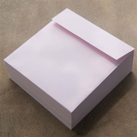 Square Envelopes- Pastel pink - Famous Letterpress