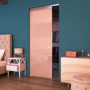 Interior door - SL 4650 - Salinox - glass / aluminum / sliding